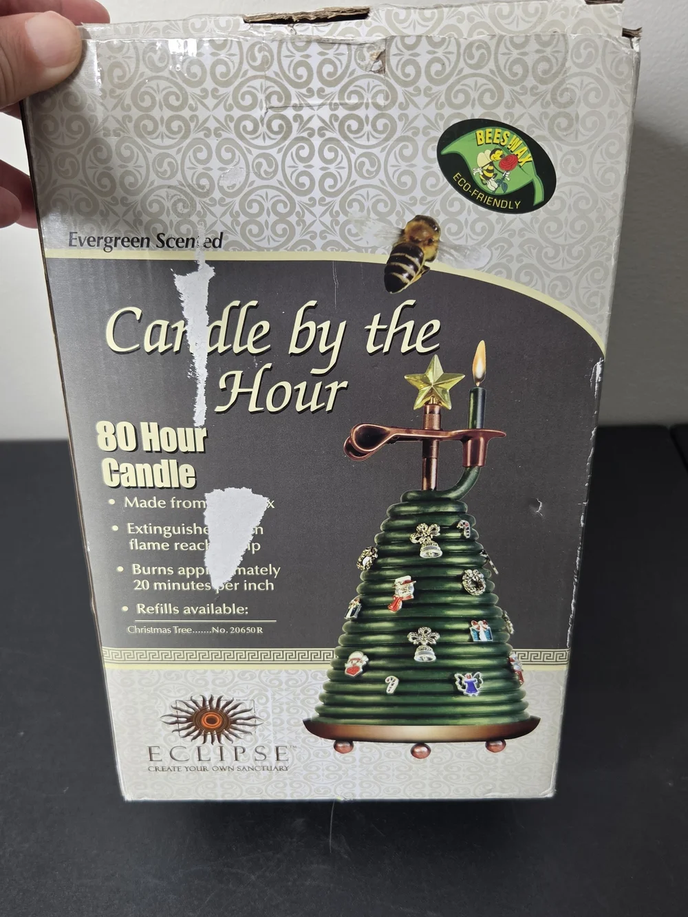 Eclipse Candle By The Hour 80-Hour Christmas Tree Wax Candle